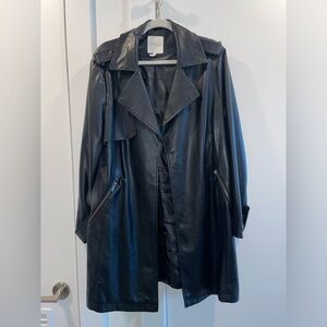 Avec Les Filles Faux Leather Jacket